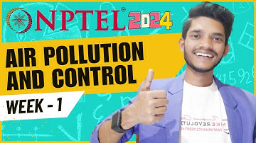 Air Pollution And Control | WEEK 1 : Assignment 1 | Week 1 Solution 2024 | Shahnawaz Creator