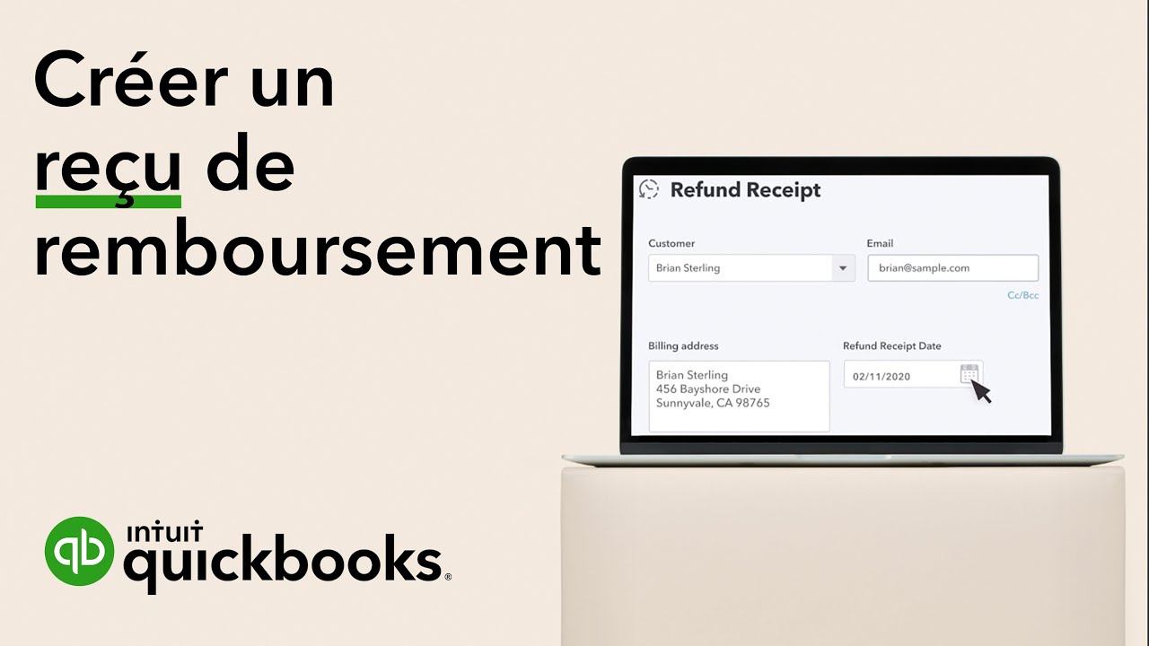 Comment Cr er Un Re u De Remboursement Dans QuickBooks YouTube
