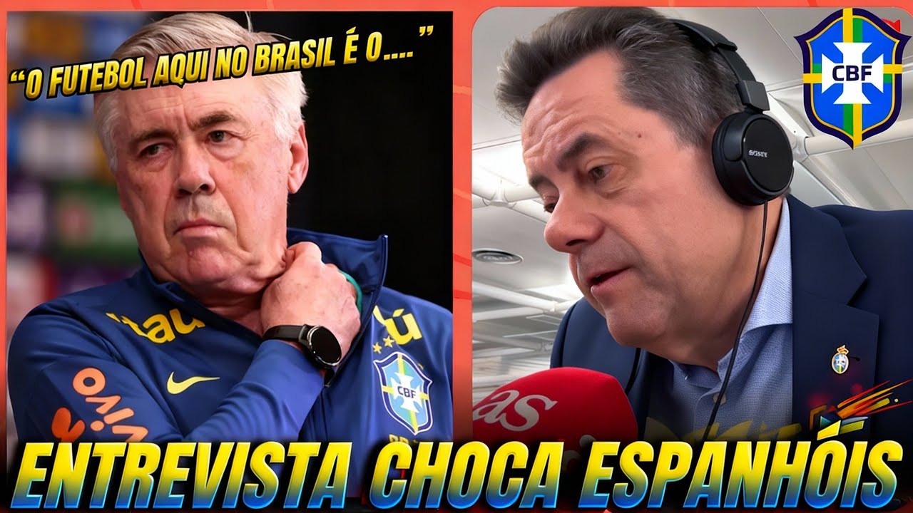 💥BOMBA! Ancelotti DEIXA a imprensa espanhola em CHOQUE com fala histórica sobre o BRASIL e o HEXA