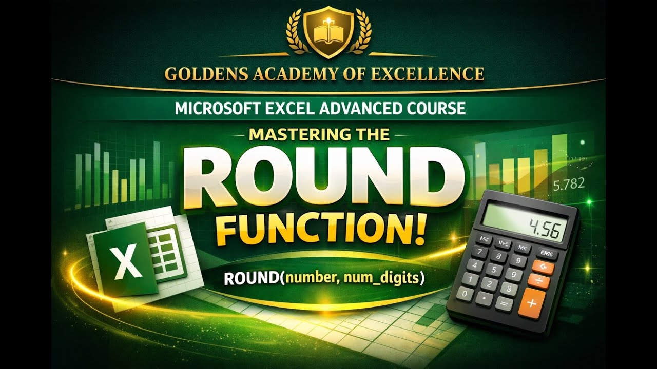 📊 Microsoft Excel Advanced Course | ROUND Function Explained