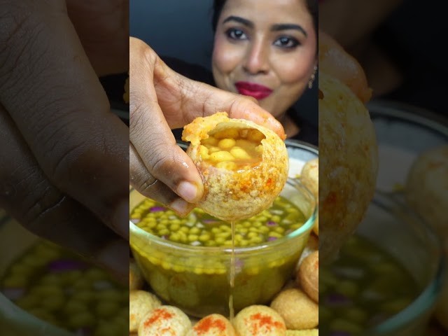 ASMR Eating Spicy Samosa,Pani Puri with Aloo masala,Dahi Puri,Indian Street Food ASMR Eating Mukbang