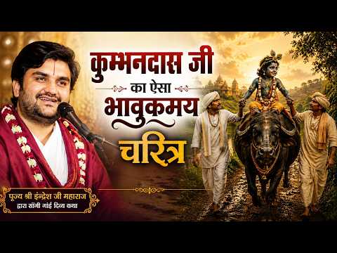 कुम्भनदास जी का ऐसा भावुक चरित्र 😢 | सुनकर आंखों में आंसू आ जाएंगे | Pujya Shree Indresh Ji Maharaj