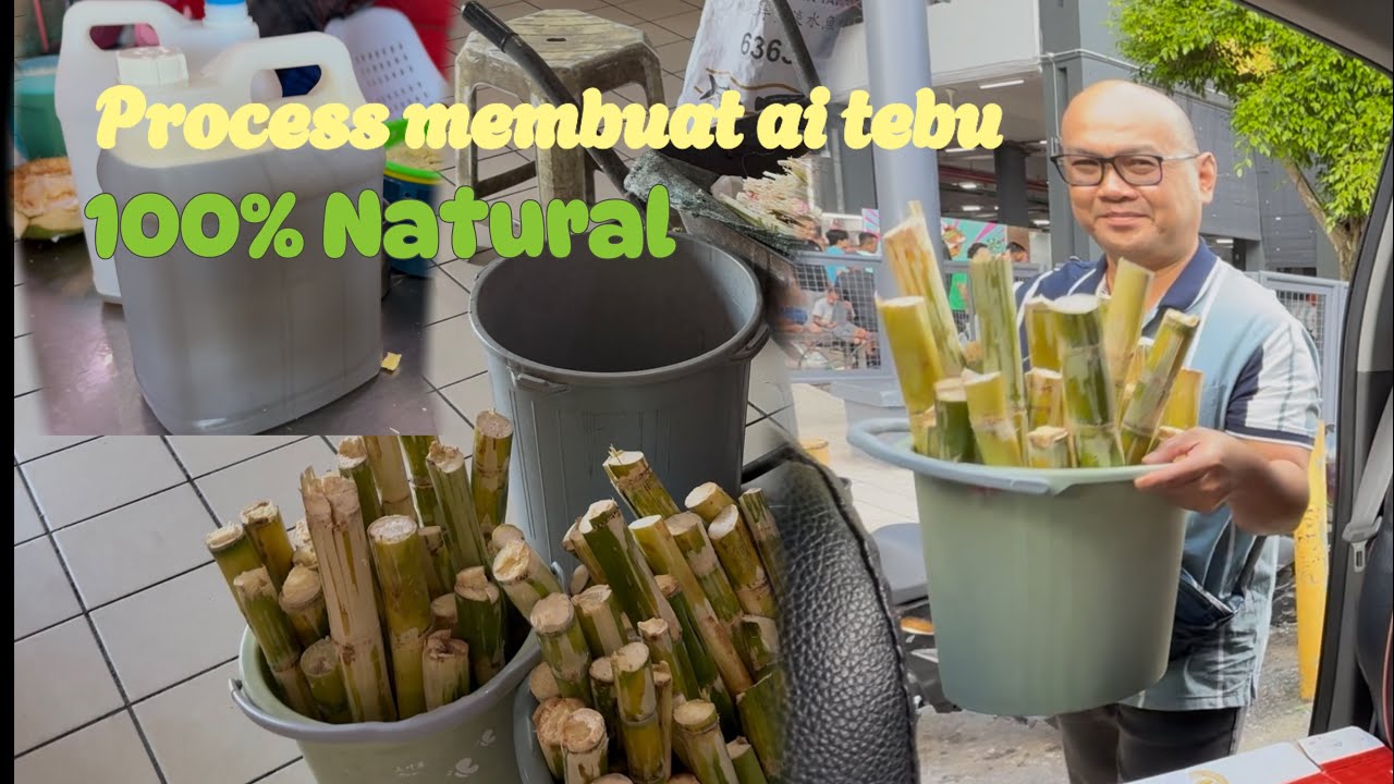 Tebu tepi rumah. 💯natural‼️Enjin tebu di Central Market