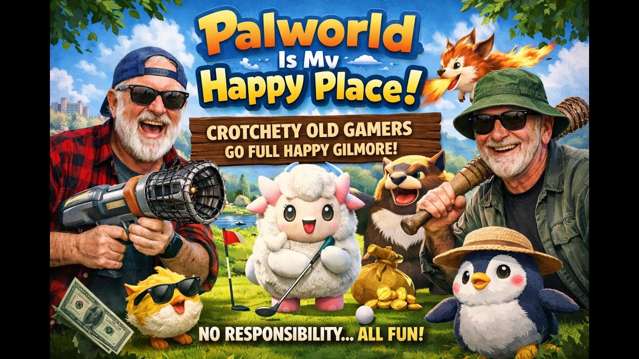 Palworld Is My Happy Place 🏌️‍♂️ | Crotchety Old Gamers Go Full Happy Gilmore