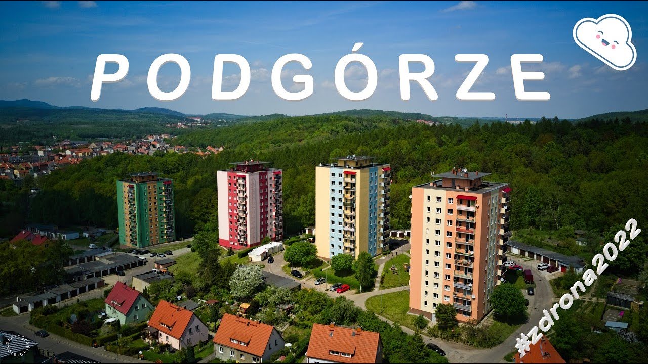 Wałbrzych - Podgórze (i Glinik) z drona 2022
