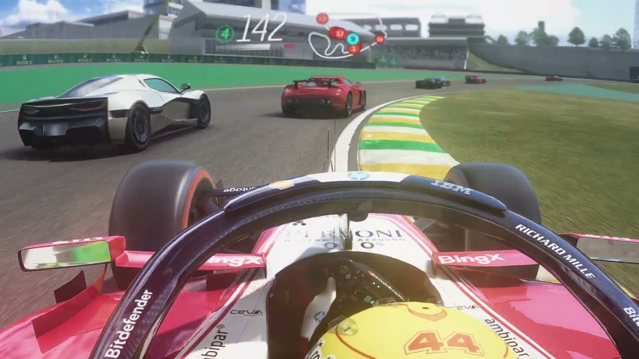 Lewis Hamilton Ferrari F1 2026 vs Supercars at Interlagos | ONBOARD