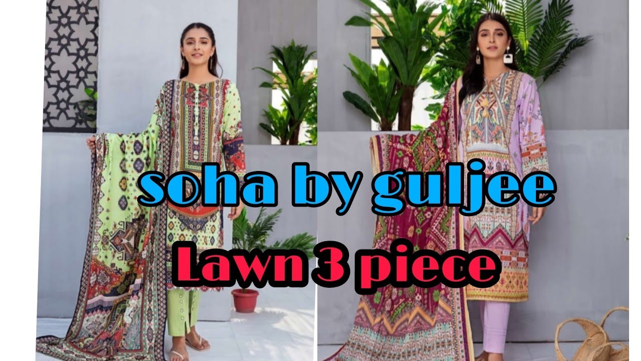 soha by guljee 3 piece lawn price 2000 original