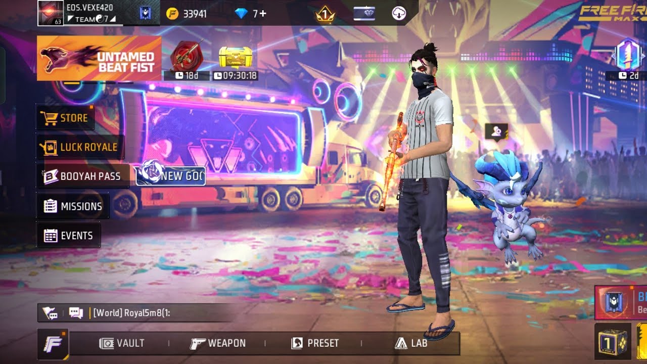 Live Free Fire New Rank Season Rank Push Live !! @znx10m