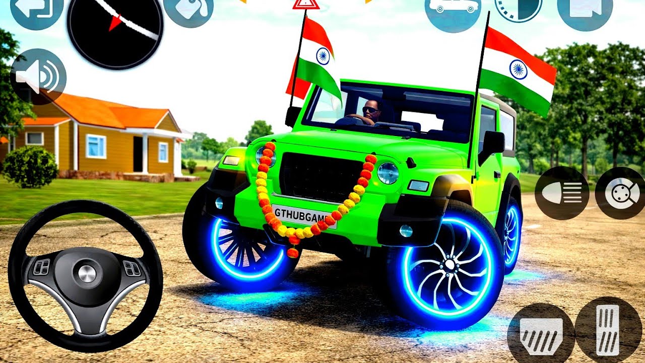 Modified Mahindra Thar😈Games:Indian Green Thar (Gadi Wala Games) Car Game Android Game - #2025
