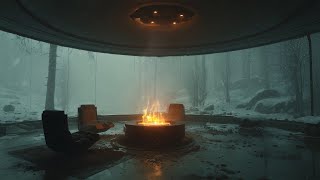 The Archive // Entry 43: The Glass Hearth – Cozy Fire Ambience in a Frozen Sci-Fi World