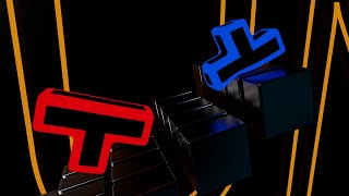 Neon Tetris Softbody Simulation | Who is Faster? | ASMR | C4D4FUN screenshot 5