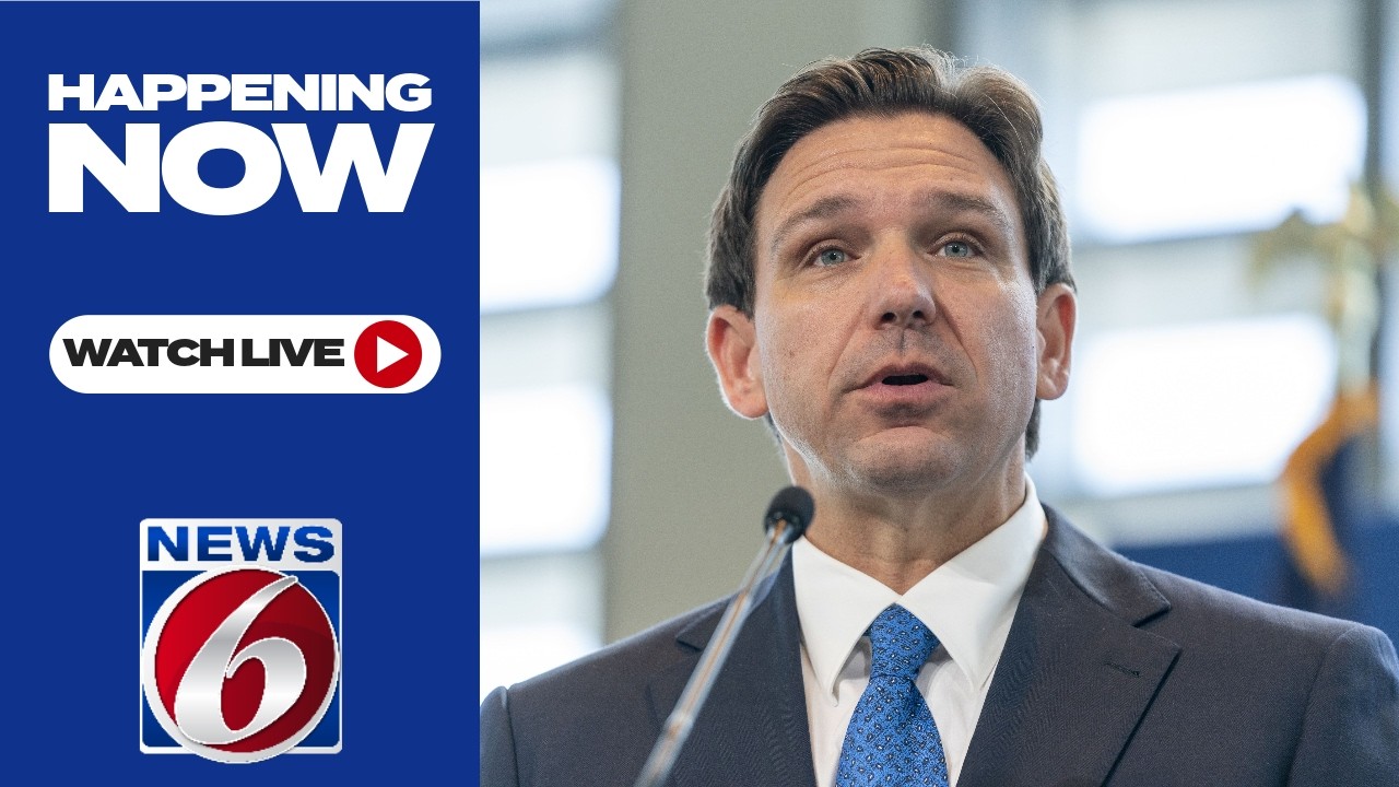 WATCH LIVE: Gov. Ron DeSantis to hold news conference in St. Augustine