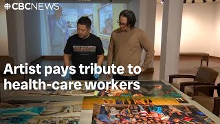 Winnipeg artist pays tribute to health-care workers who helped save his father's heart