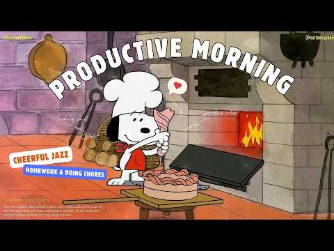 Baking with Chef Snoop 🐾✨ Relaxing Jazz for Your Morning | Productivity, Focusing