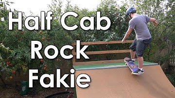 How to Half Cab Rock to Fakie - Intermediate Mini Ramp Skate Tutorial