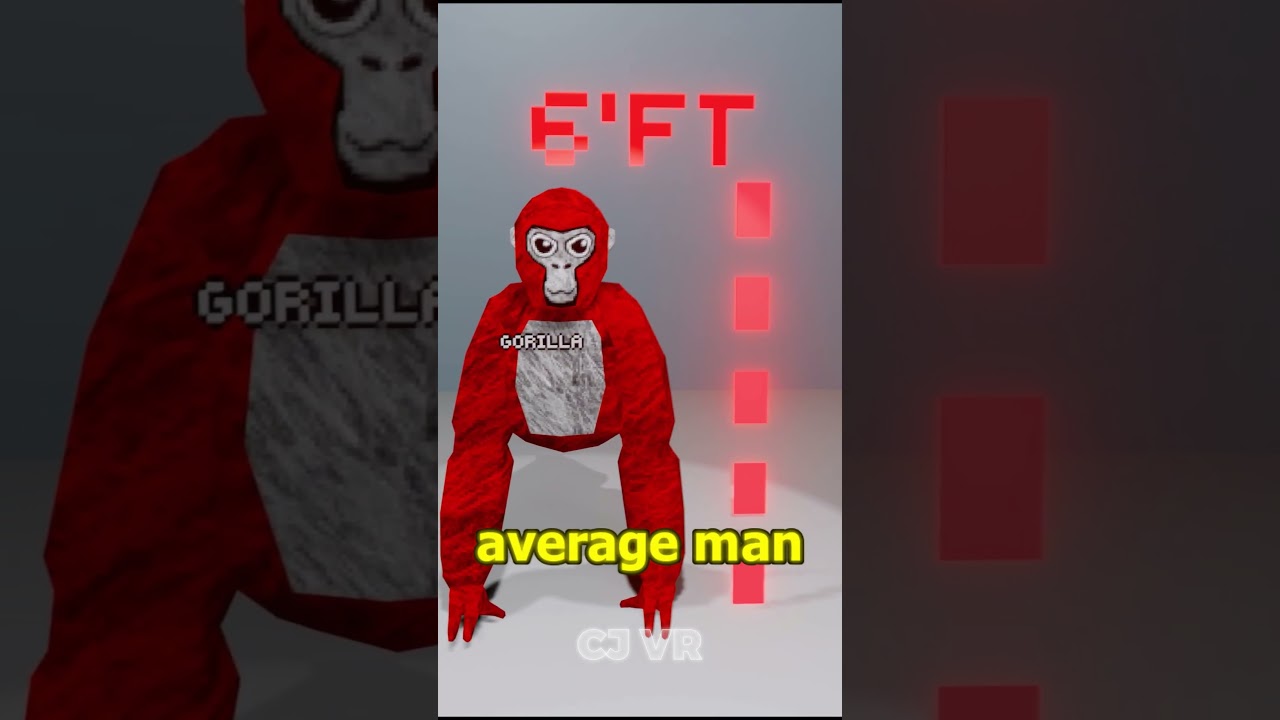 How tall is a gorilla from Gorilla tag?
