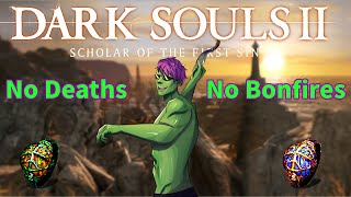 This run is weirdly addicting || Dark Souls 2 - No Deaths, No Bonfires, Throwing Knives Only