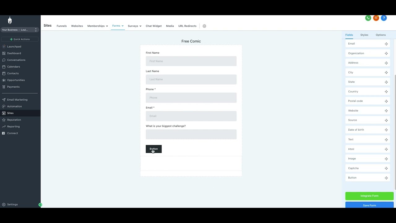 Adding a form - YouTube