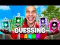 Guessing YOUR Ranks in Rainbow Six Siege!