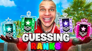 Guessing YOUR Ranks in Rainbow Six Siege!