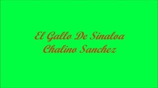 El Gallo De Sinaloa (The Rooster From Sinaloa) - Chalino Sanchez (Letra - Lyrics)