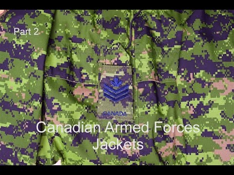 Canadian Armed Forces Jackets part2 - YouTube