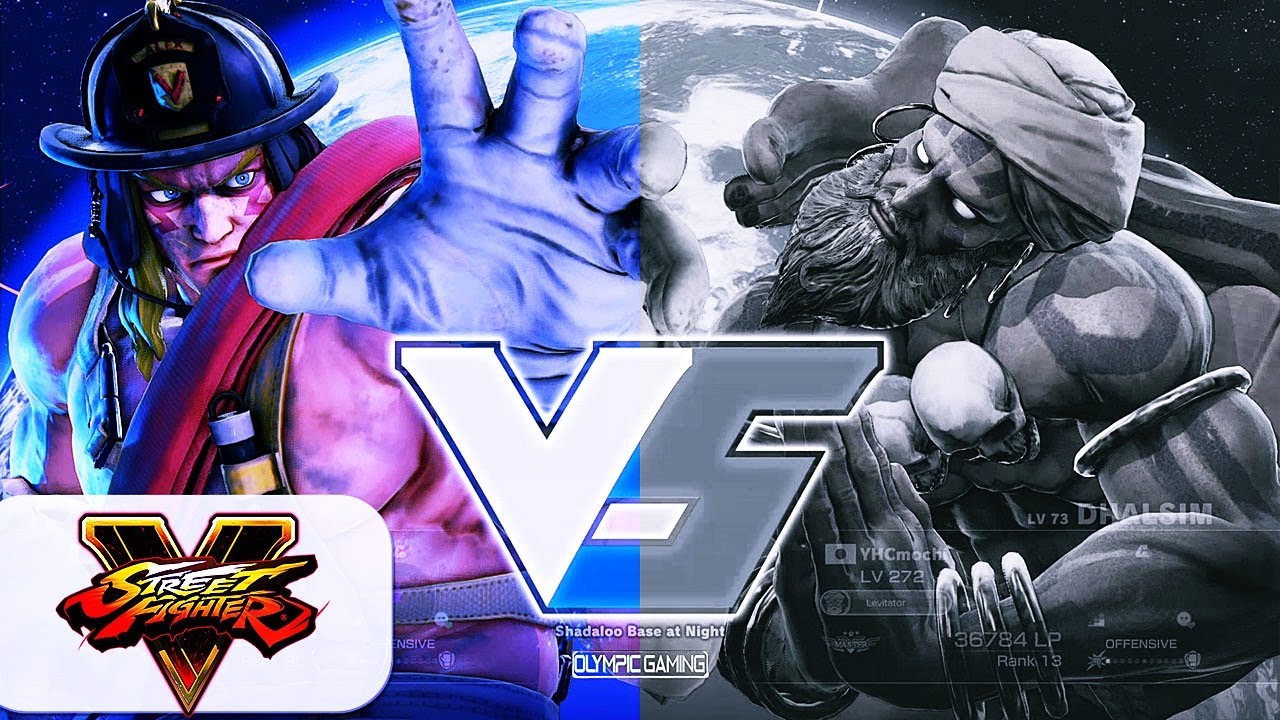Gunfight (Alex) Vs YHCmochi (Dhalsim) [Street Fighter 5] [Gameplay]
