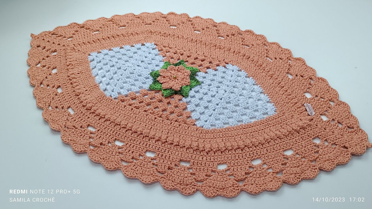 TAPETE LOSANGO EM CROCHÊ FÁCIL E RÁPIDO