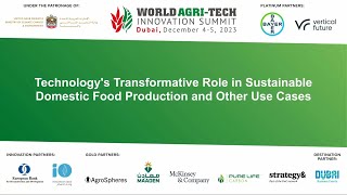 Vertical Future | Presentation | World Agri-Tech Innovation Summit Dubai | 2023