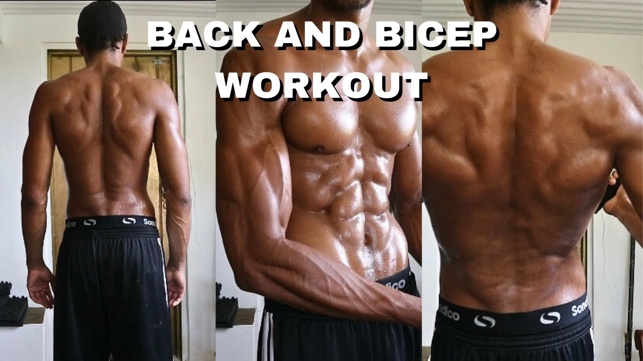 My Back And Bicep Workout At Home Killer Session YouTube