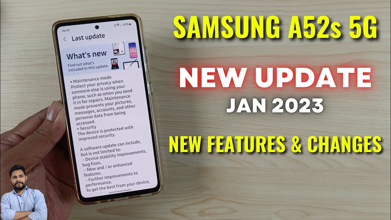 Samsung A52s 5G : New Update New Features & Changes January 2023 - YouTube
