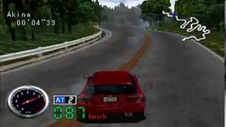 Initial D PS1 Gameplay - EG6 vs AE86