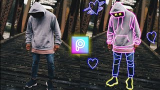 Glow Line Effect || PicsArt Neon Light Effect || PicsArt Photo Editing by Simple Things 48 views 3 years ago 5 minutes, 17 seconds