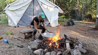 Life at an Off Grid Wall Tent