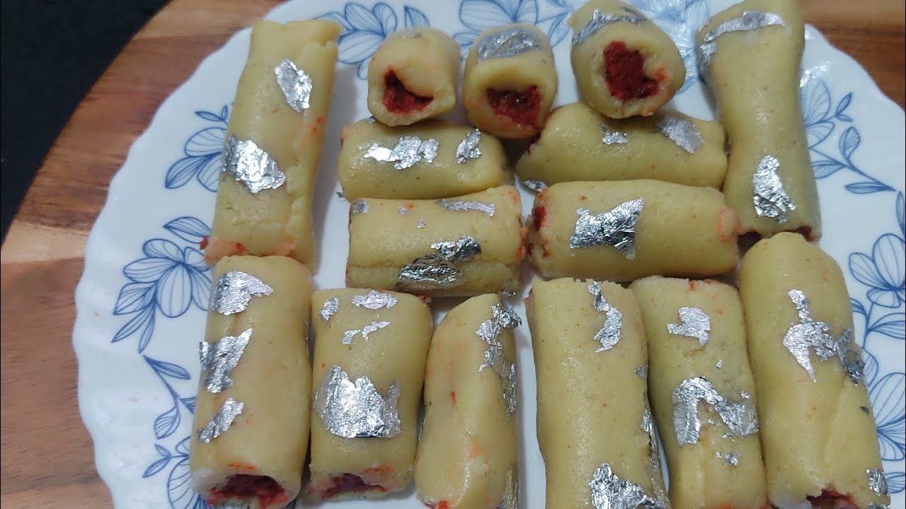  घरच्यांना आवडली तर खूप ख़ुशी hot असते काजू pista roll sweet डिश घरच्यांना वाटणार विकत आणले kajupista