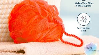 SinghBrothers - Modicare Essensual Body Puff & Loofah - Ultra Soft & Gentle, Orange screenshot 3