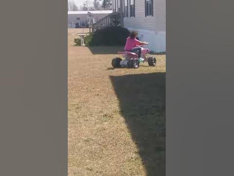 Barbie four wheeler - YouTube