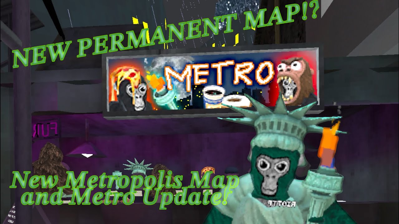 New Metropolis Map and Metro Update! | Gorilla Tag - YouTube