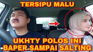 Taxi online!! Ukhty polos & manis ini baper sampai salting & Senyum2 sendiri