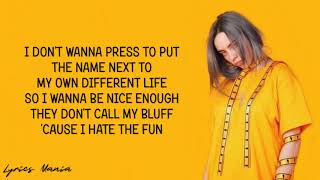 Billie Eilish - Therefore I Am (Lyrics)