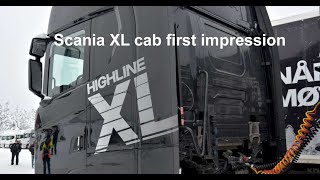 Scania Highline XL cab, first impression