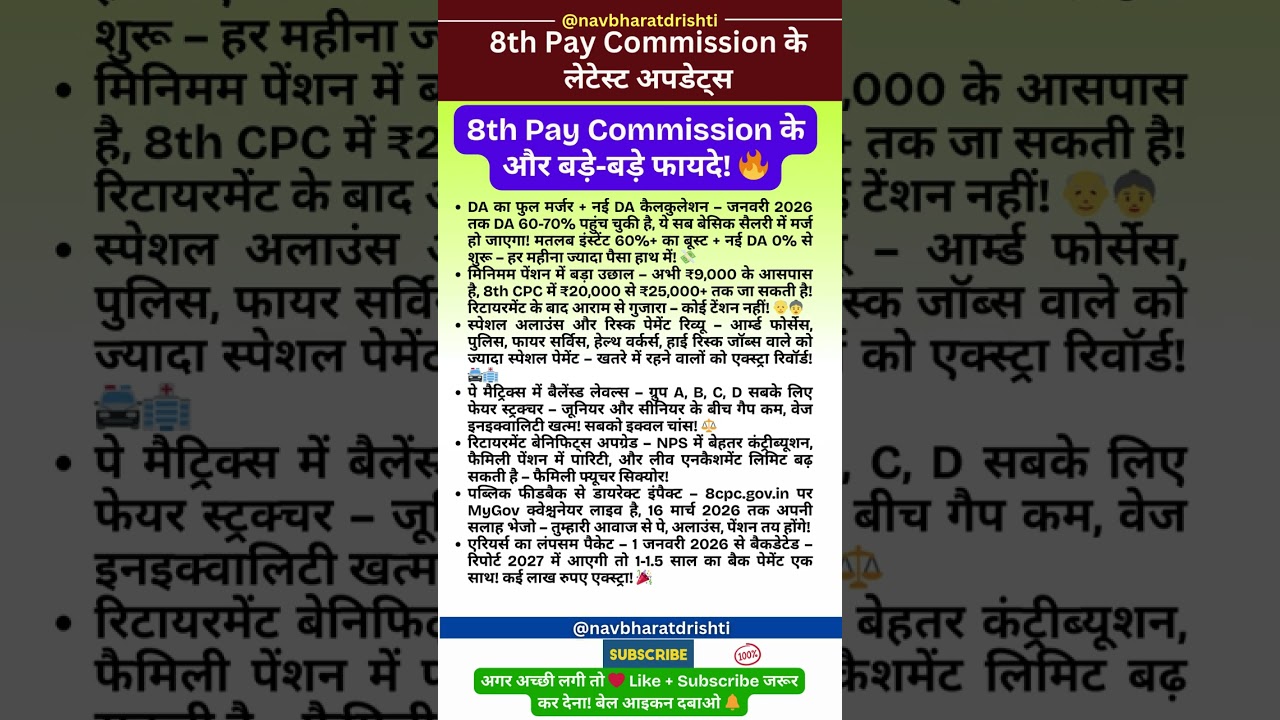 DA 60% Confirmed Jan 2026! 8th CPC Fitment Base 1.60 ⚡ 