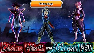 FUTURE SAGA MISSION! DIVINE WRATH & MORTAL WILL STAGE 11 VS SUPER CLASS BOSS RUSH! DBZ:DOKKAN BATTLE