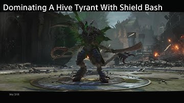 Stunlocking A Hive Tyrant With Charged Shield Bash - Warhammer 40000: Space Marine 2