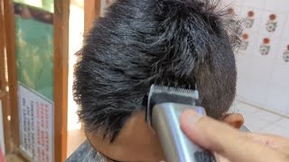 Young boy machine head shave tutorial