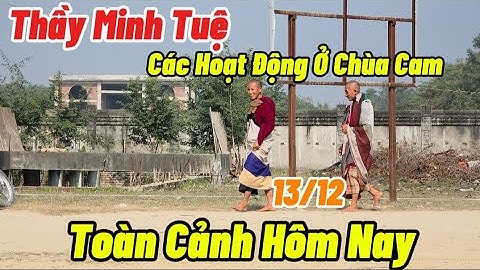 13/12 Toàn Cảnh Hôm Nay...Thầy Minh Tuệ & Các Sư Phụ Di Chuyển Trong & Ngoài Chùa Cam