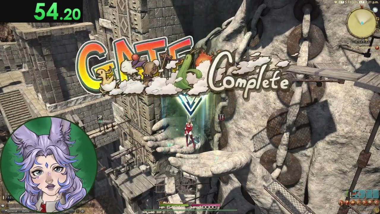 FFXIV - Leap of Faith Speedrun - Fall of Belah'dia - 100% (