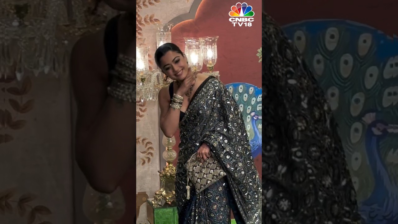 Rashmika Mandanna Arrives At Anant-Radhika's Shubh Ashirwad Function | Ambani Wedding | N18S