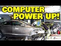 The V8 swapped Tesla, powering up the computers