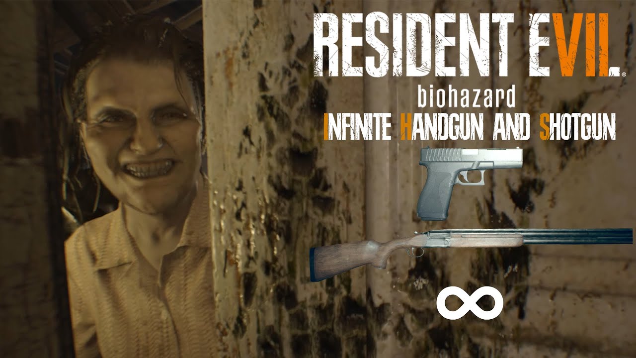 Resident Evil 7 - Infinite Handgun & Shotgun in Madhouse Full Gameplay